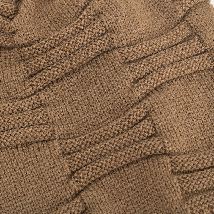 Men's three stripe knit beanie hat