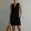 Ruby | Sleeveless Mini Dress with Side Pockets