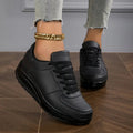 Eden | Wedge Platform Sneakers with Lace-Up Closure