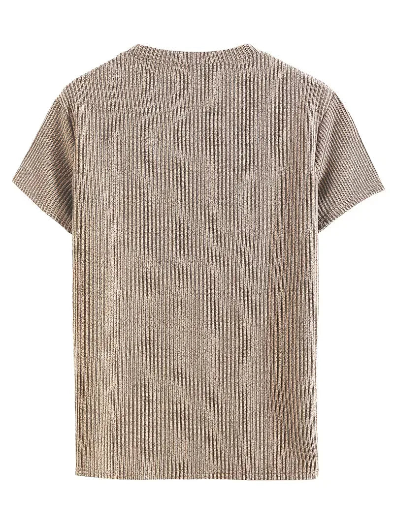 Hayes | Textured Knit T-Shirt