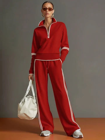 Thea | Blouse and wide-leg pants set