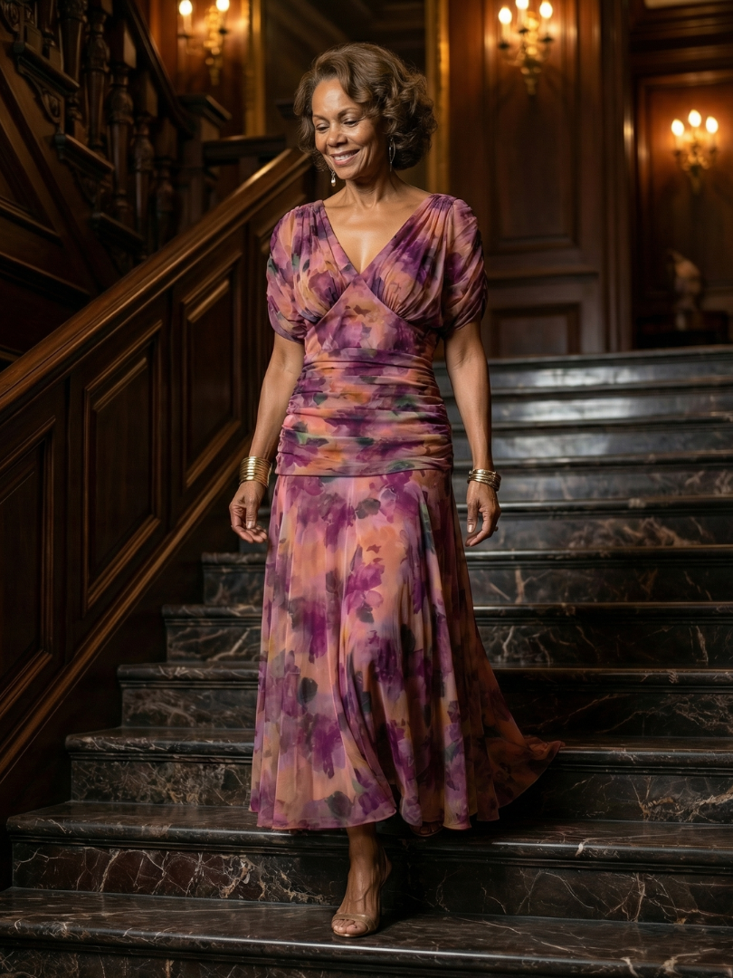 Keira | Off Shoulder Flow Midi Dress