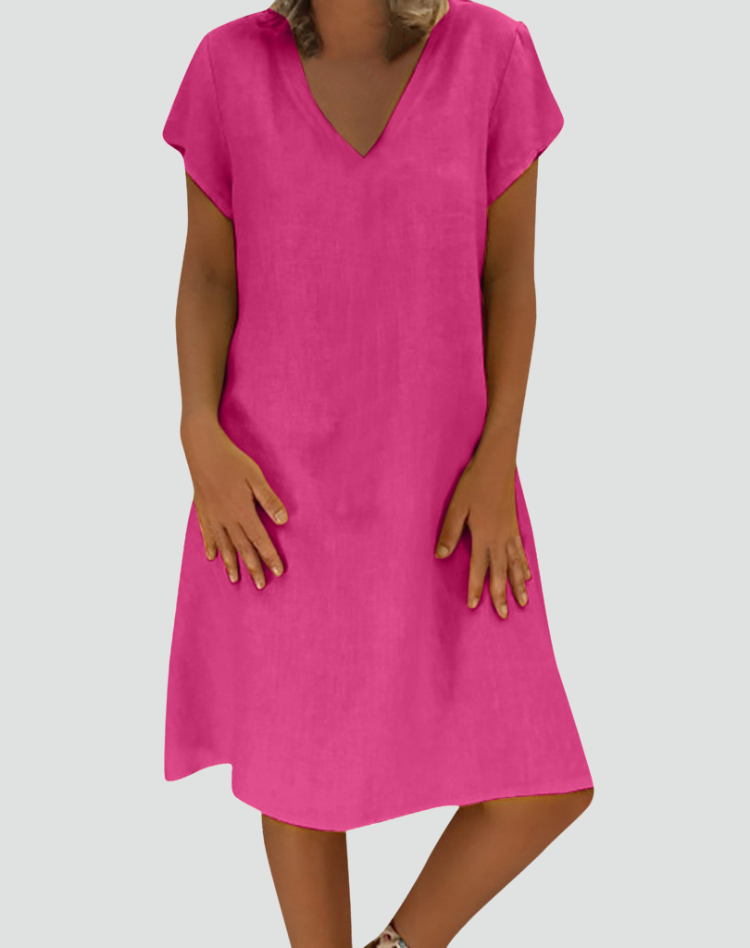 Hannah | Relaxed Linen Summer Dress