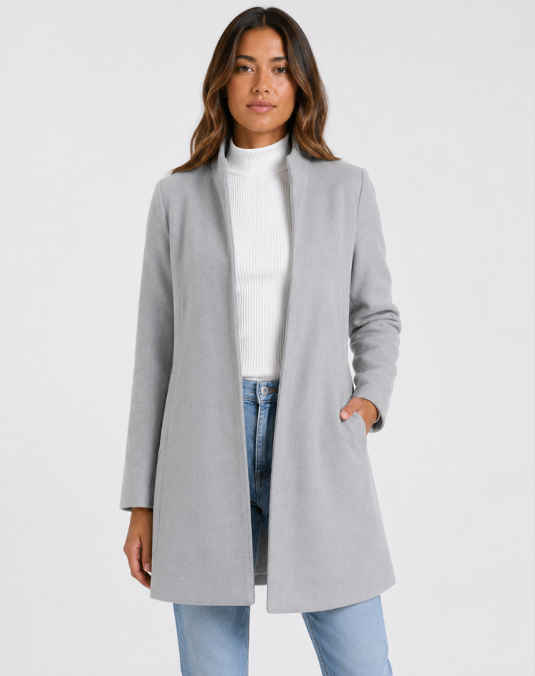 Genevieve | Tailored Wool Blend Office Coat