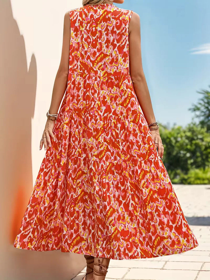 Everly | Printed Tiered Maxi Dress