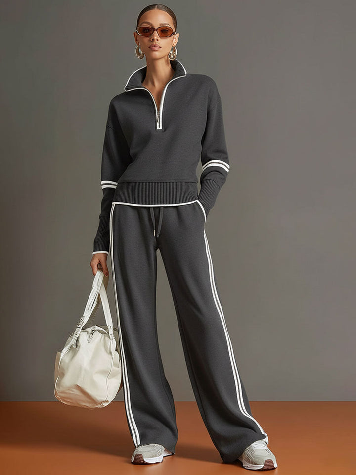 Thea | Blouse and wide-leg pants set