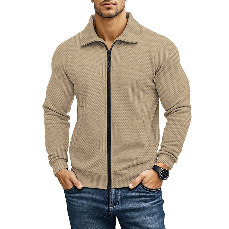 Alexis | Men's Ribbed Knit Zip Cardigan