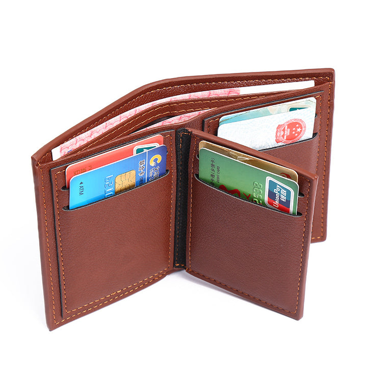 Men's short wallet with card slots