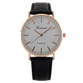 Roman | Minimalist Slim Men's Watch, Brown Strap
