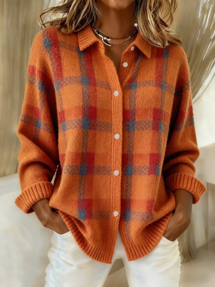 Tamsin | Women's Plaid Button Cardigan
