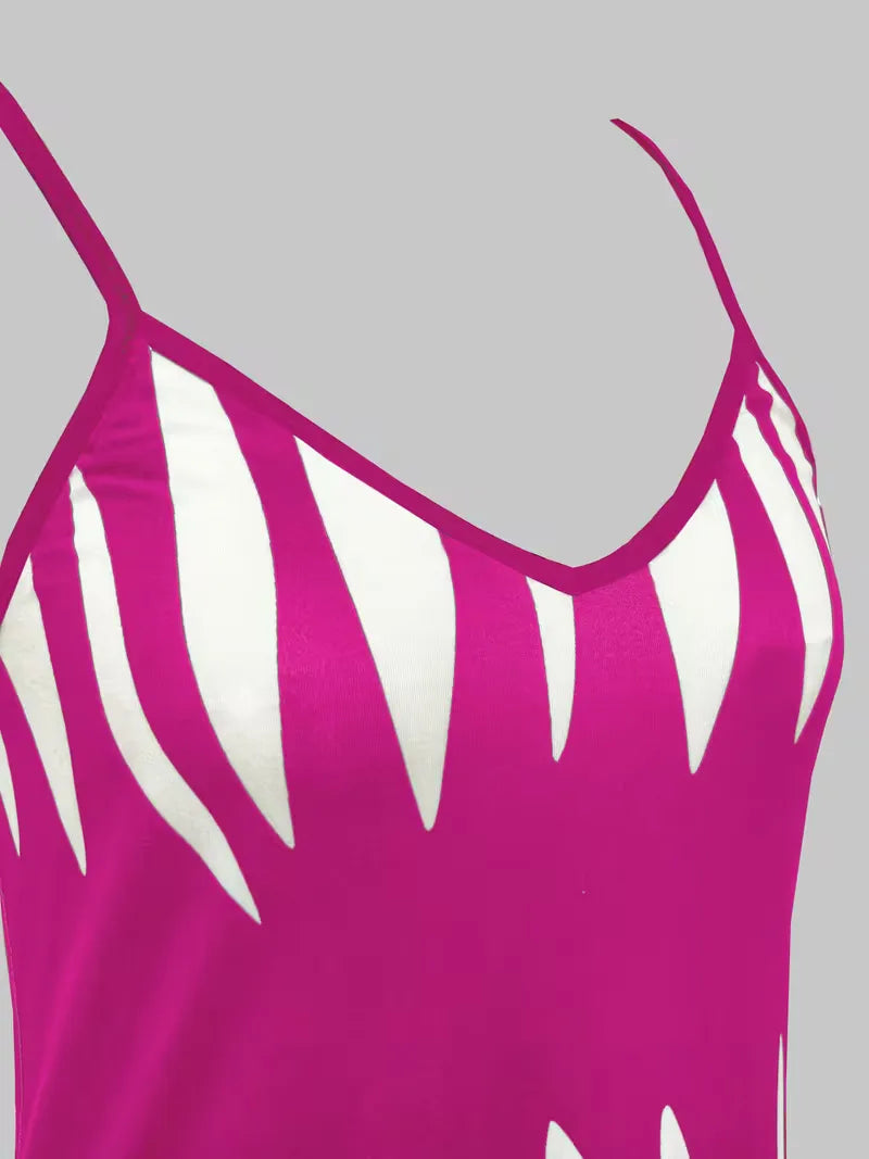 Monroe | Abstract Print Maxi Dress