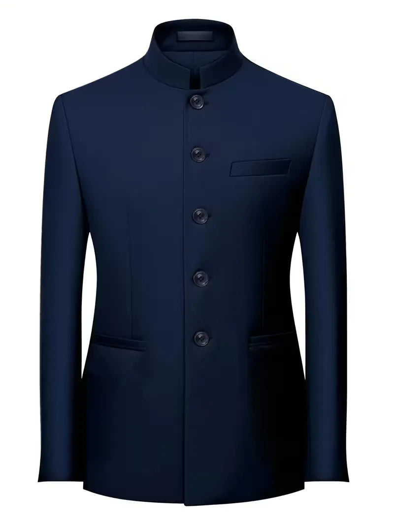 Sterling | Slim Fit Mandarin Collar Blazer