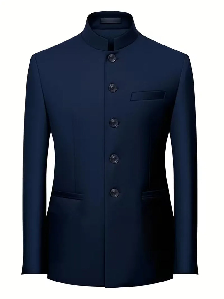 Sterling | Slim Fit Mandarin Collar Blazer