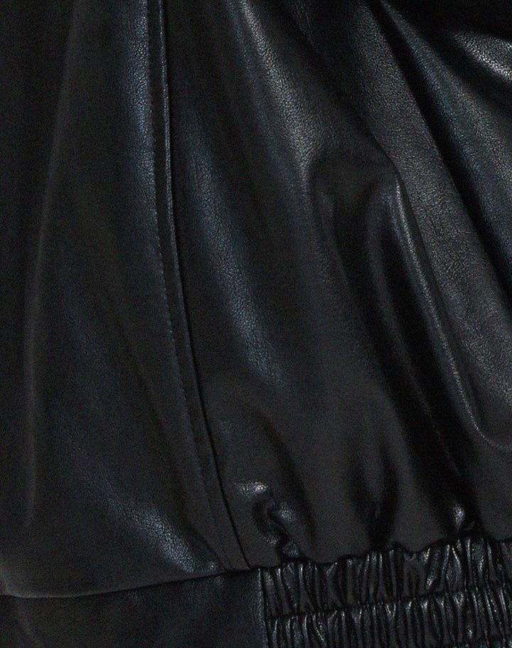 Isabeau | Oversized leather jacket