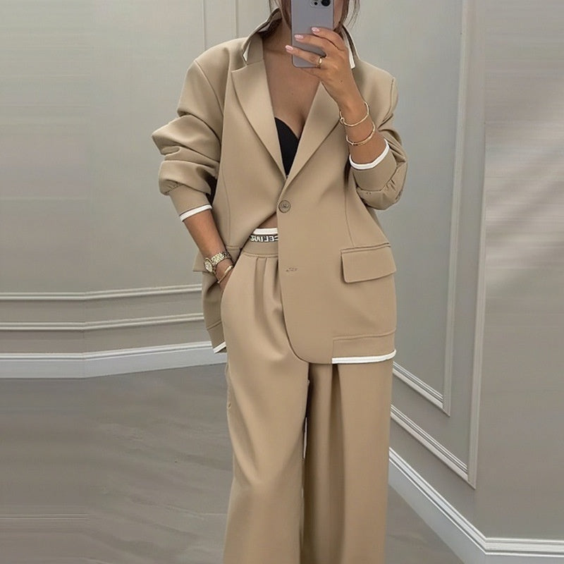 Fleur | Blazer and wide-leg pants set