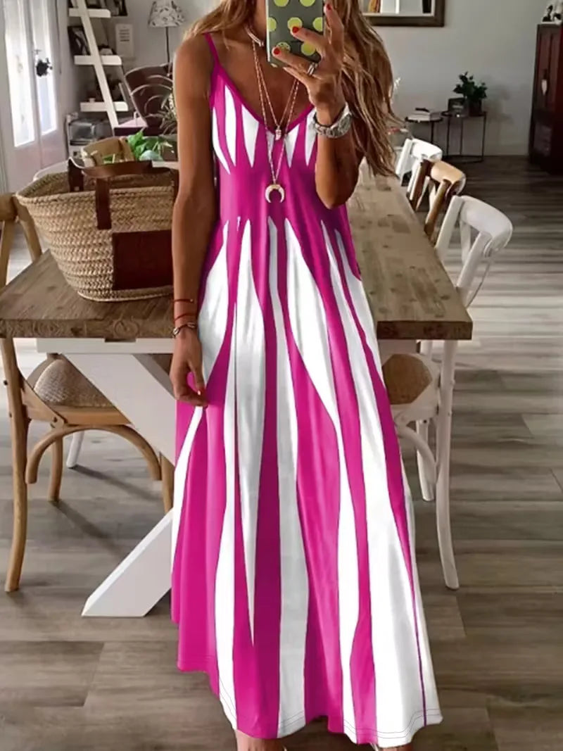 Monroe | Abstract Print Maxi Dress