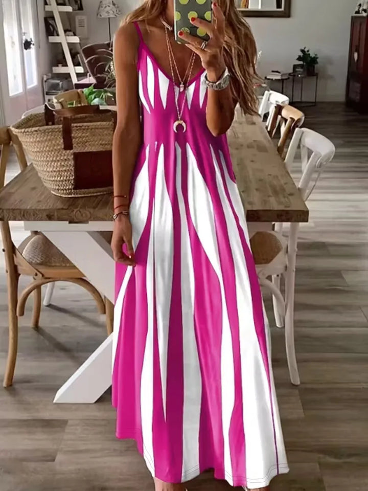 Monroe | Abstract Print Maxi Dress