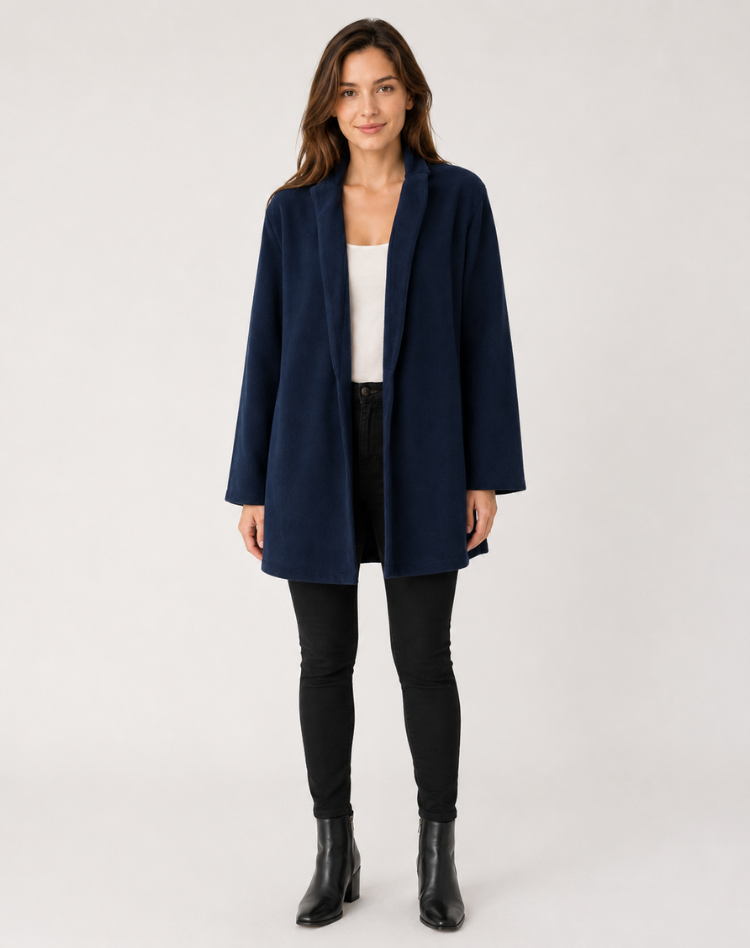 Genevieve | Tailored Wool Blend Office Coat