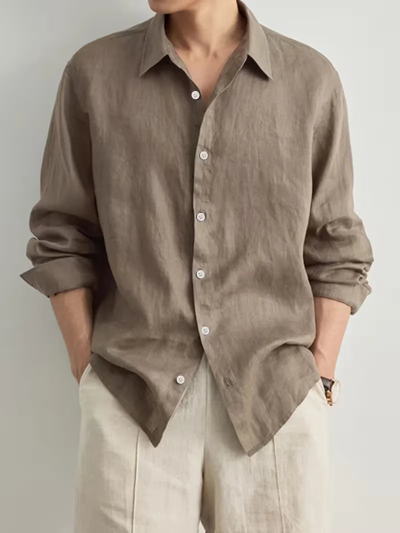 Emerson | Casual Linen Button Down Shirt