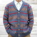Axel | Cardigan en jacquard pour homme, col à revers