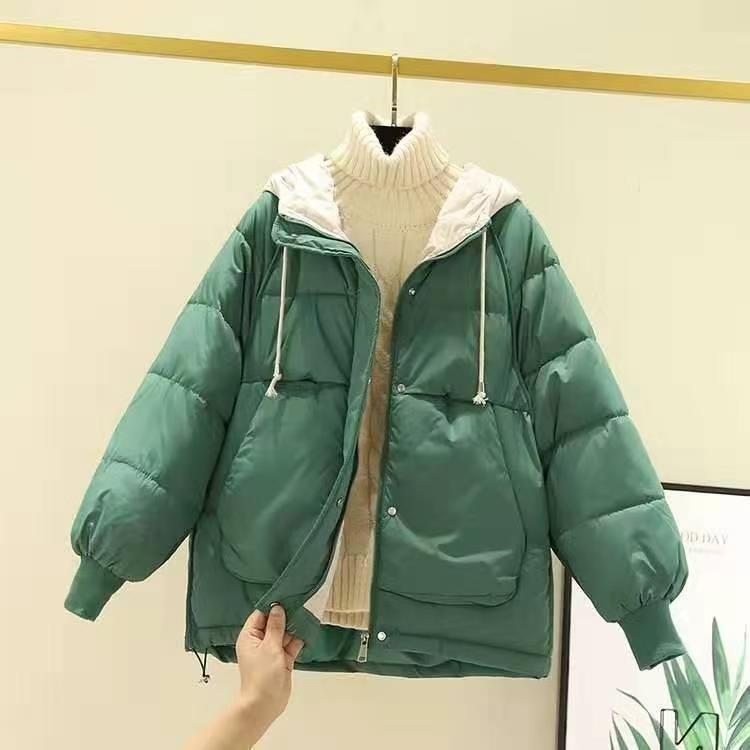 Women's short padded winter coat in multiple colors