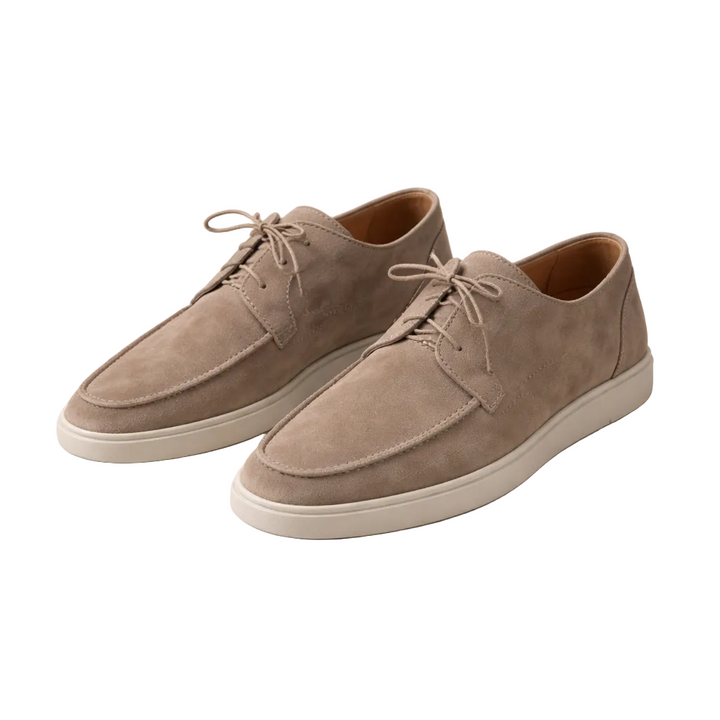 James | Men's Suede Lace-Up Loafers