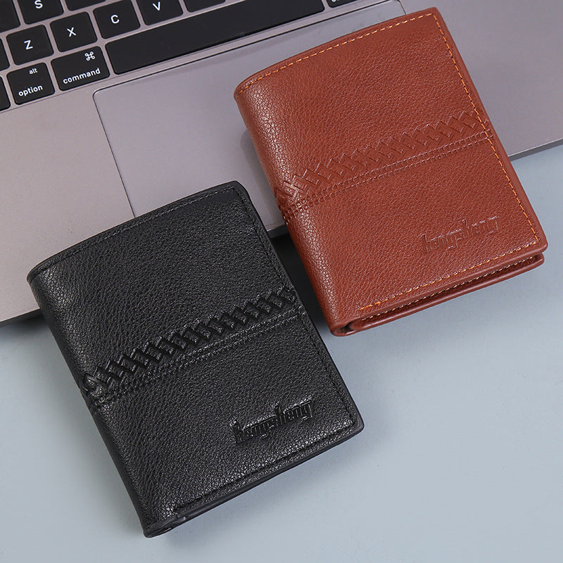 Men's short wallet with card slots