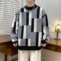 Daniel | Men's Striped Mock Neck Pullover Sweater
