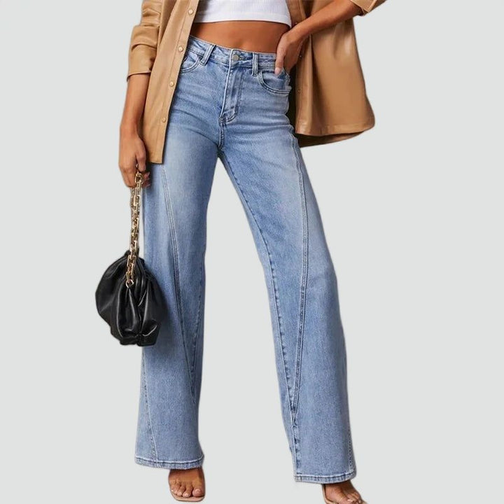 Kinsley | High-Rise Relaxed Denim Trousers