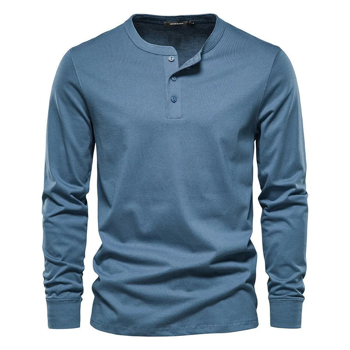 Declan | Men's Long Sleeve Henley Shirt