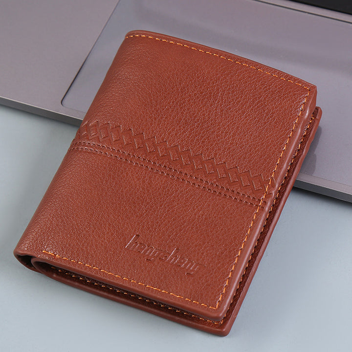 Men's short wallet with card slots