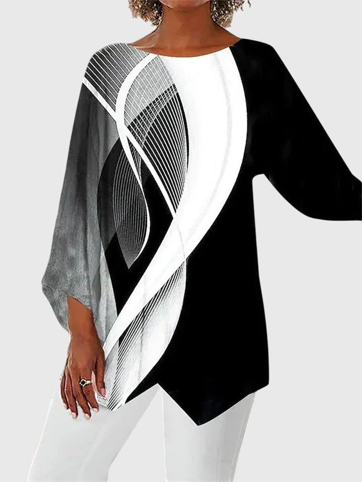 Lila | Elegant Crew Neck Everyday Top