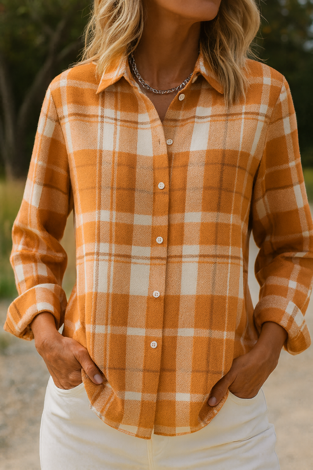 Harper | Classic Plaid Button-Up Shirt