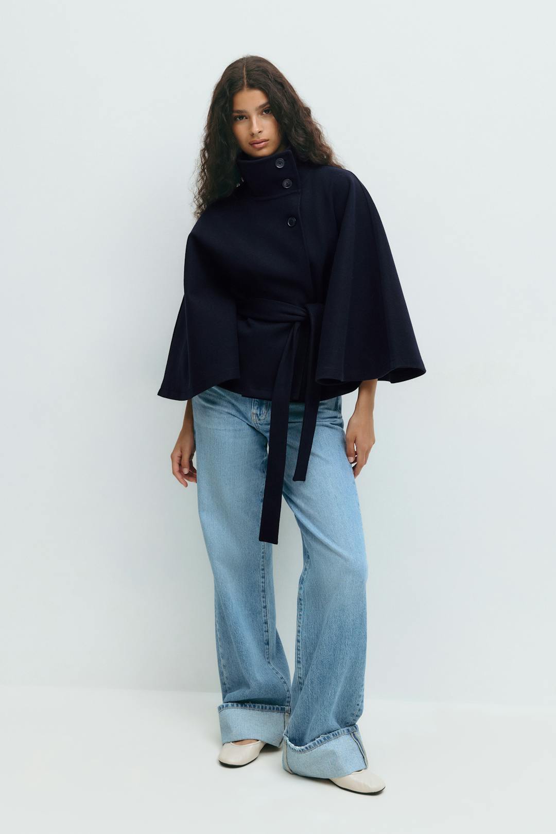 Vivian | Women's Belted Cape Coat
