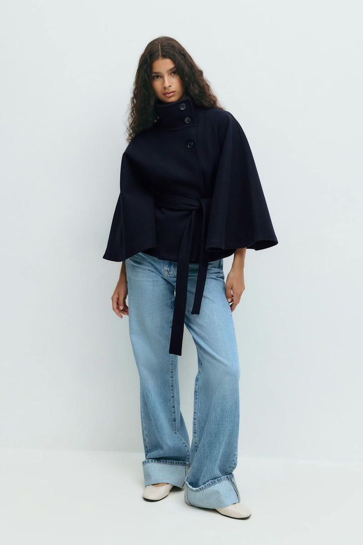 Vivian | Women's Belted Cape Coat