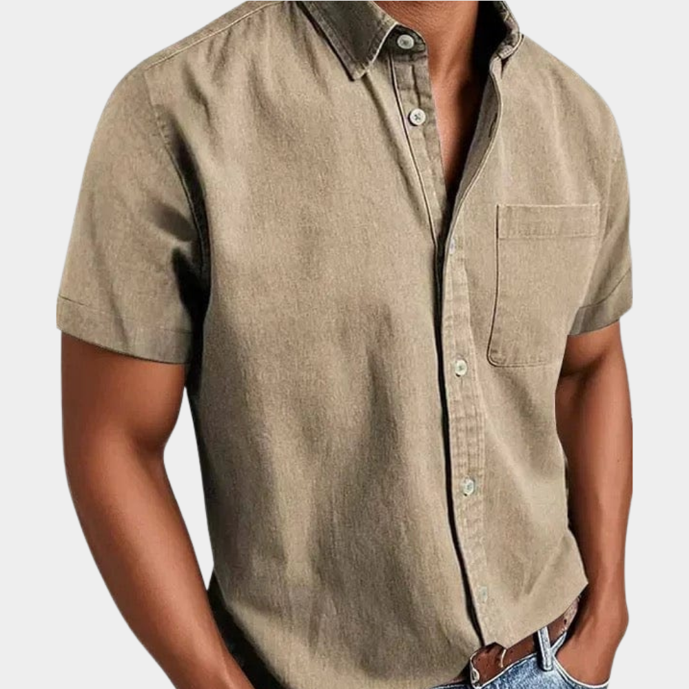 Cooper | Men's Classic Short Sleeve Button Down Shirt