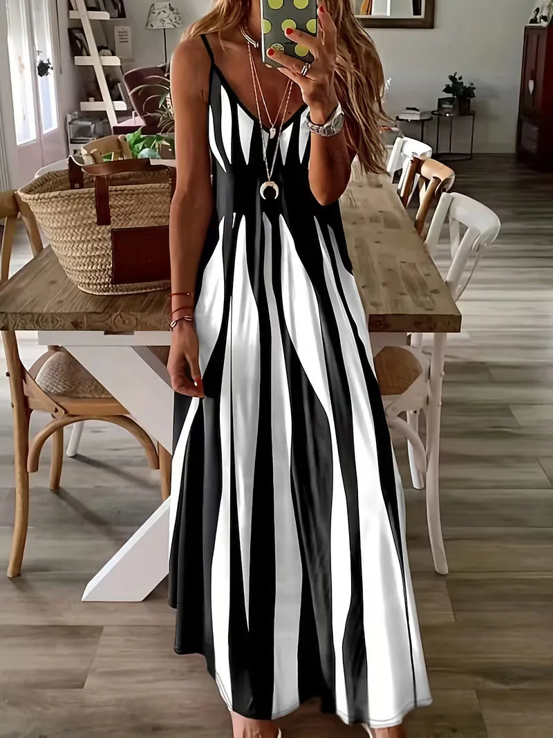 Monroe | Abstract Print Maxi Dress