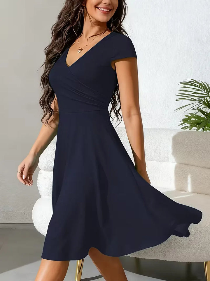 Aubrielle | V-Neck Fit & Flare Dress