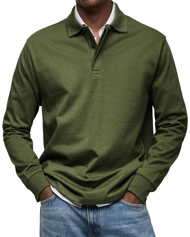 Hayes | Relaxed Long Sleeve Polo