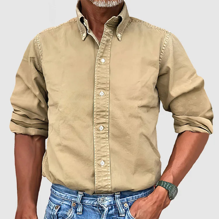 Wyatt | Men's Classic Long Sleeve Button Down Shirt