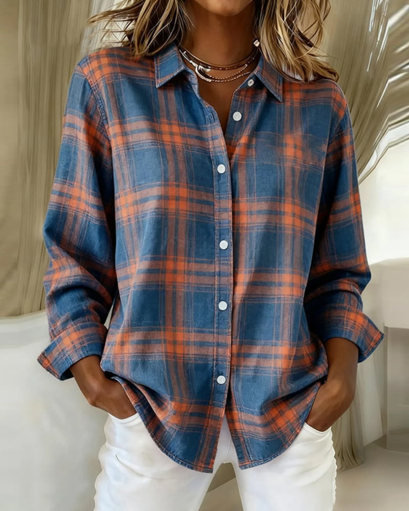 Harper | Classic Plaid Button-Up Shirt