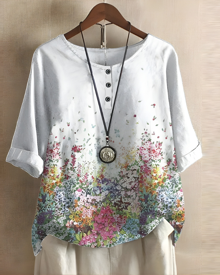 Luna | Colorblock Boho Top