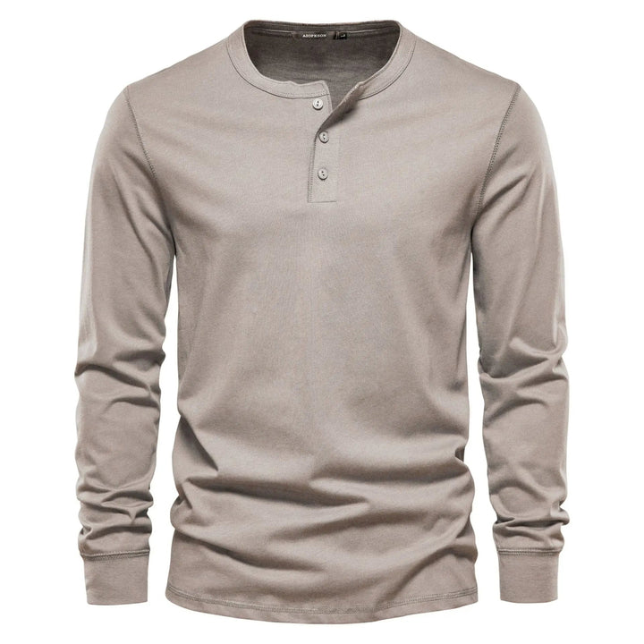 Declan | Men's Long Sleeve Henley Shirt