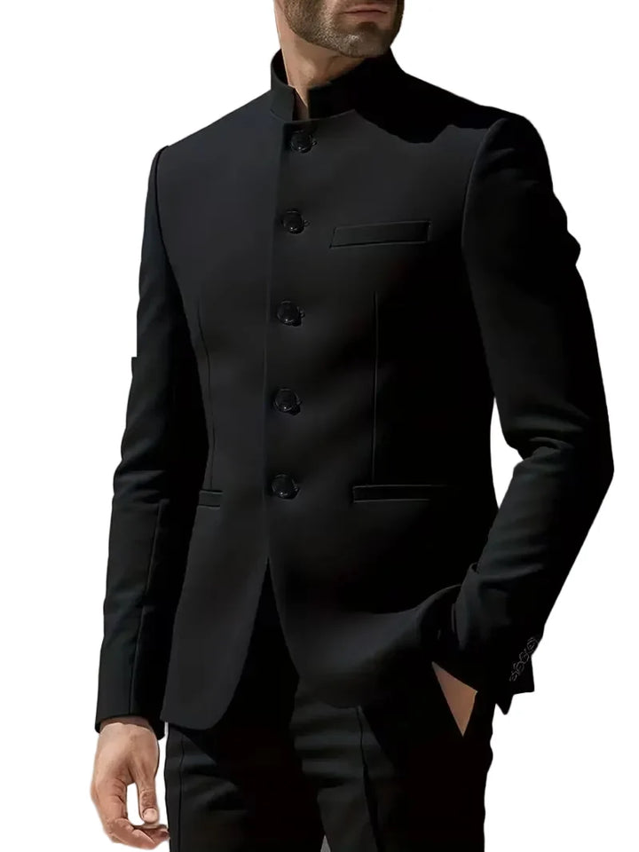 Sterling | Slim Fit Mandarin Collar Blazer