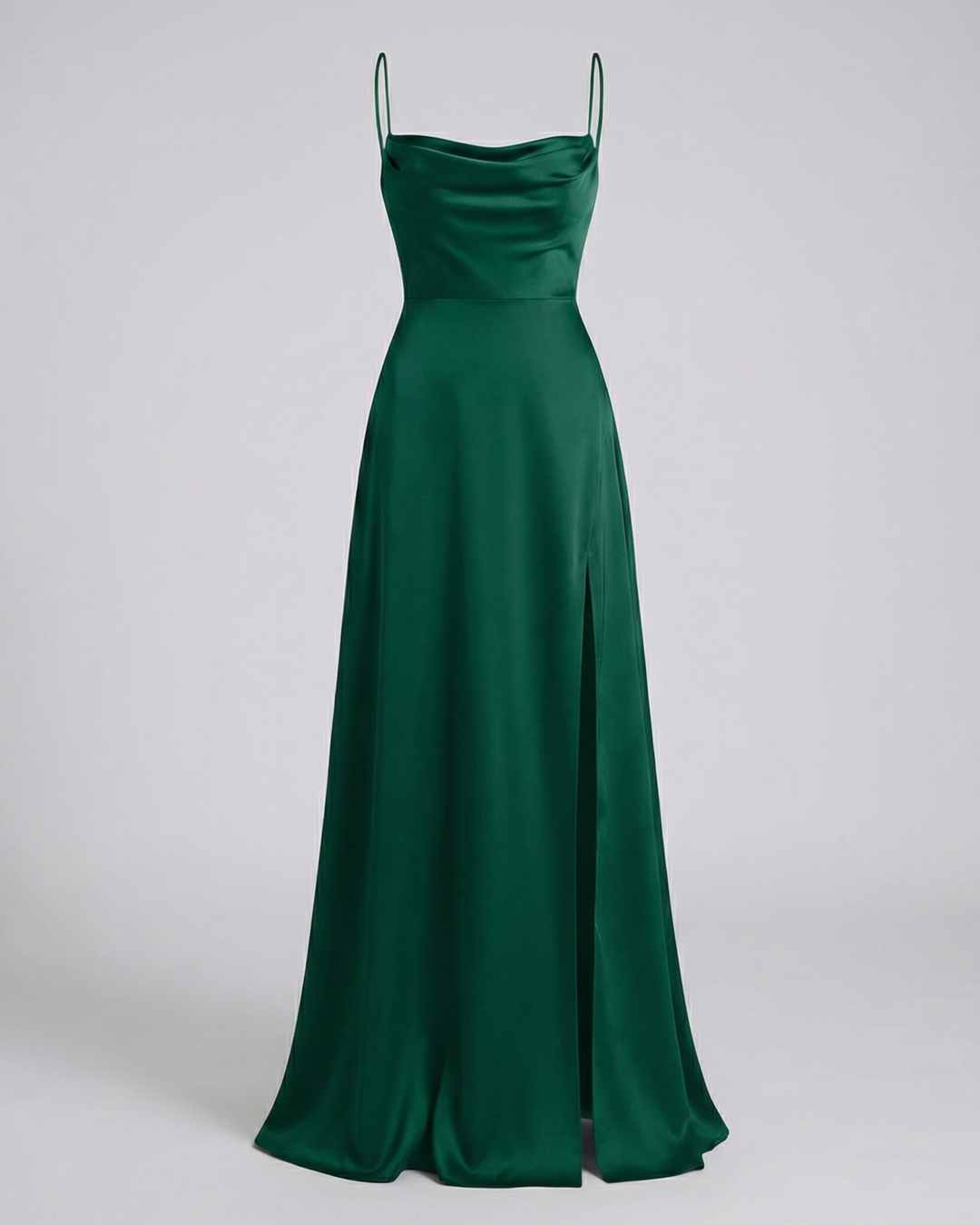 Scarlett | Satin Cowl Neck Maxi Dress