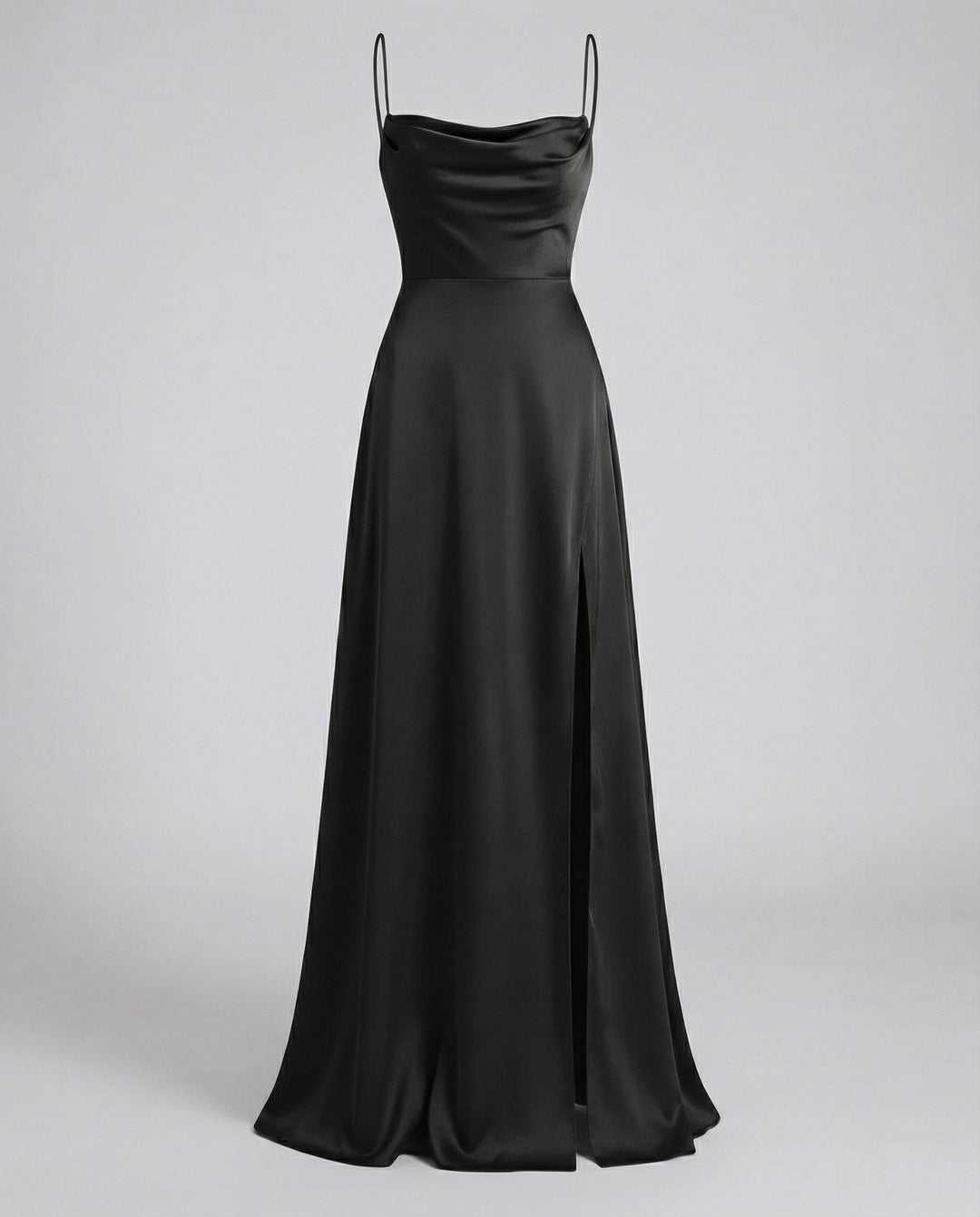 Scarlett | Satin Cowl Neck Maxi Dress
