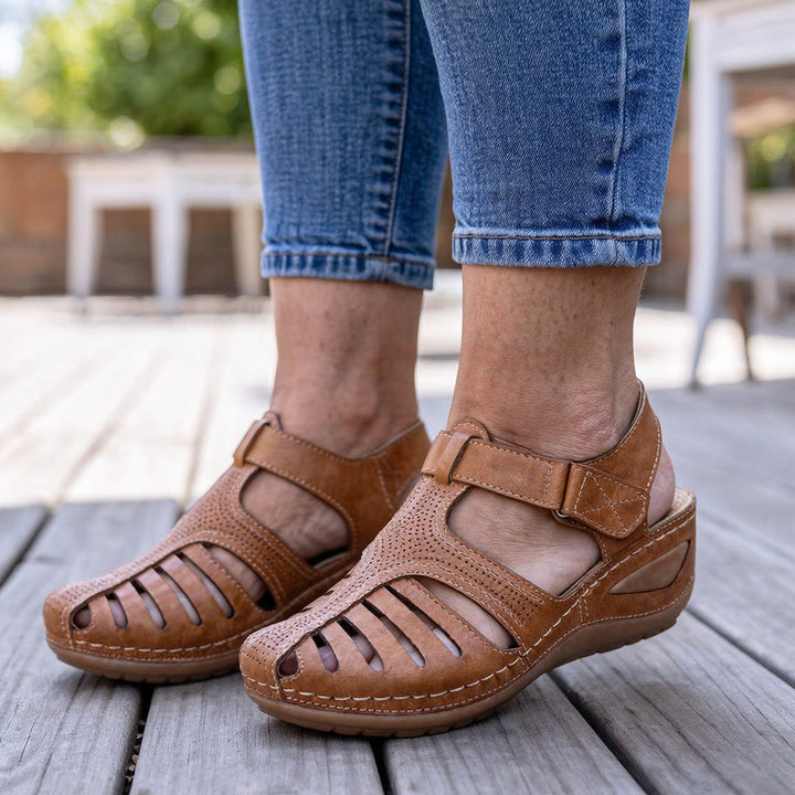Tara | Orthopedic leather sandals women
