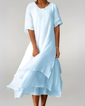 Margot | Flowing Maxi Dress with Open Neckline
