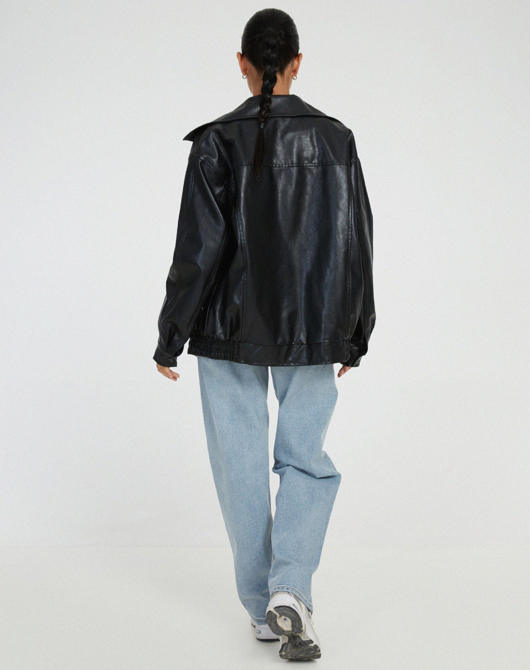 Isabeau | Oversized leather jacket