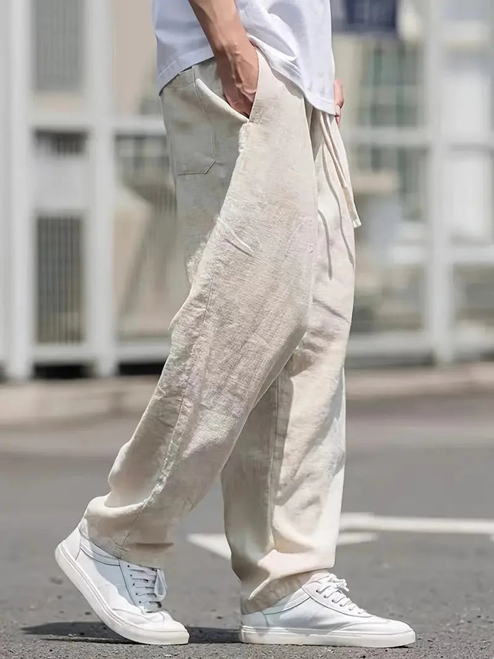Everett | Relaxed Drawstring Linen Pants